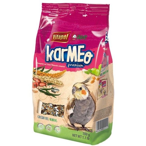 A&E Cage A&E Cage ZVP-2268 5.5 lbs Karmeo Premium Food for Cockatiel Zipper Bag ZVP-2268